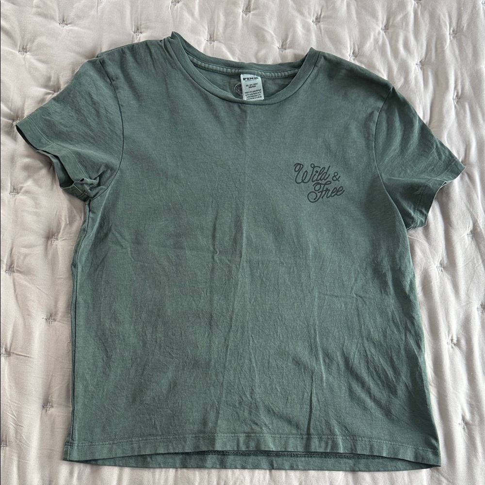 Victoria's Secret Wild & Free Tee in Sage